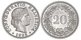20 Rappen von 1925 (Unzirkuliert)