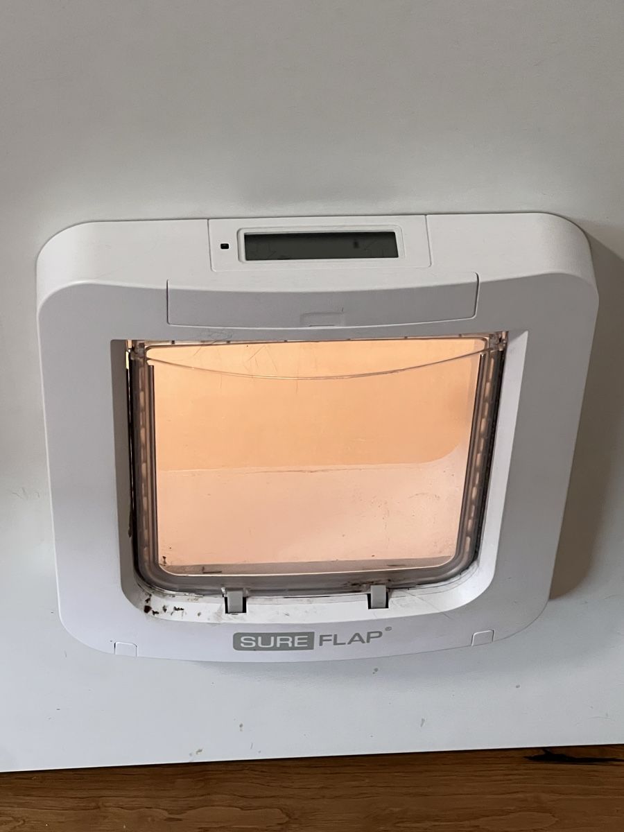 Gattaiole: Sureflap Katzenklappe XL mit Chiperkennung – Usato da Buttikon SZ venduto da C_Baer 1