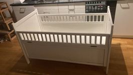 Babybett /  Kinderbett weiss 70x140