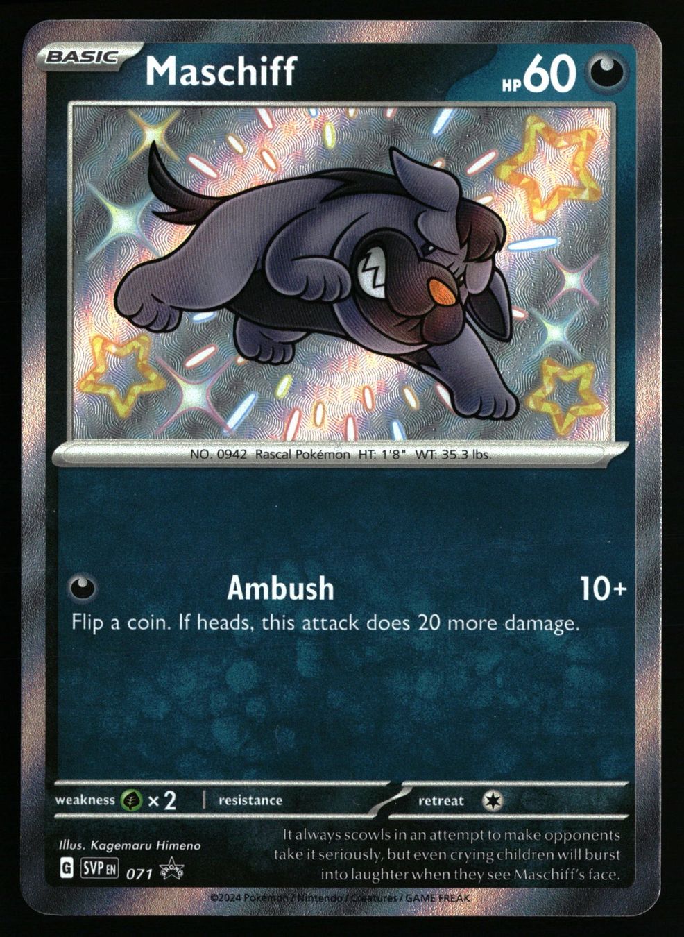 Pokémon Carte collezionabili: Maschiff #71 Pokemon Promo – Usato da Feuerthalen venduto da Plazatoys