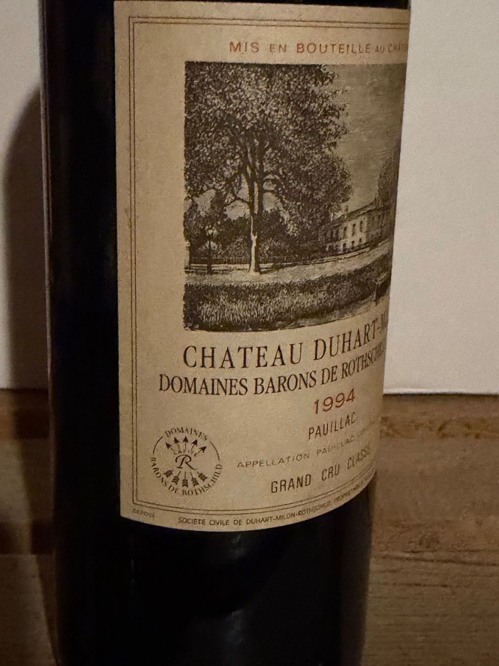 Vino: Château Duhart Milon 1994 Pauillac – Nuovo (secondo la descrizione) da Roche VD venduto da avediscipule 3