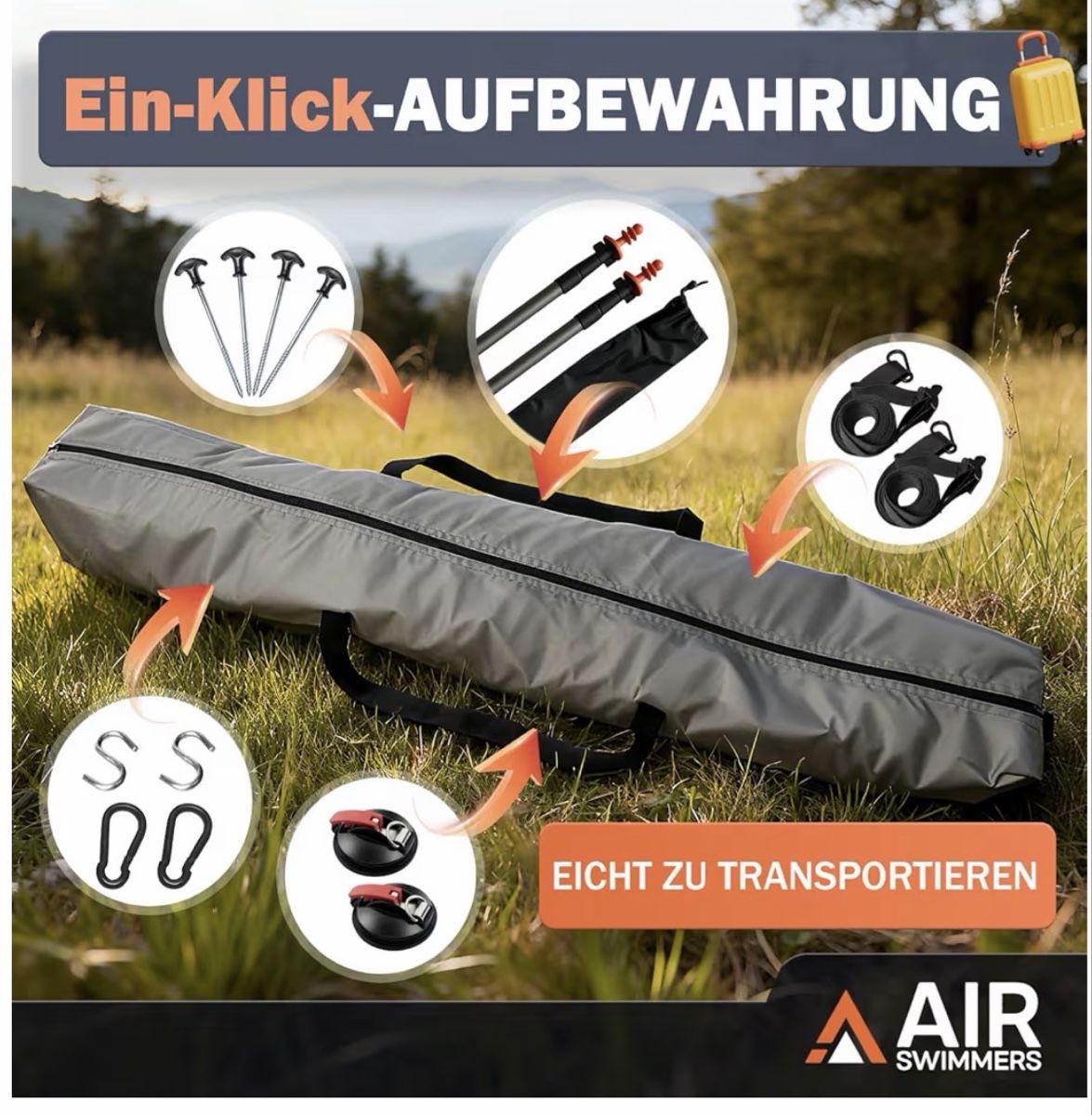 Altro: Sonnensegel mit Keder für Auto, Camper, Bus oder Wohnwagen – Nuovo e nell'imballaggio originale da Zürich venduto da Alles_I.O 2