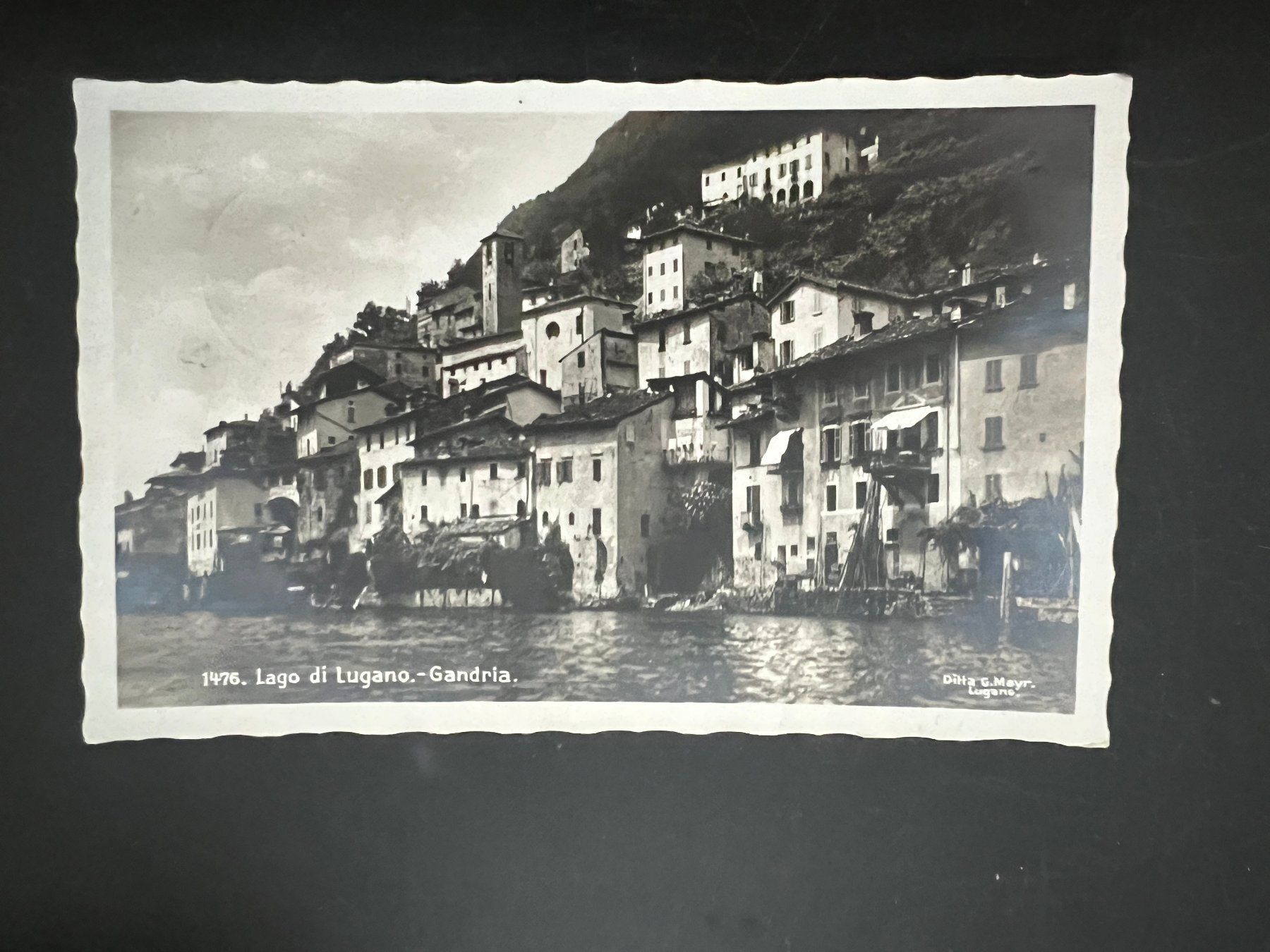 Cartoline postali: Ansichtskarte Gandrian Lugano  1932  (V305) – Usato da Hinwil venduto da Sidi4