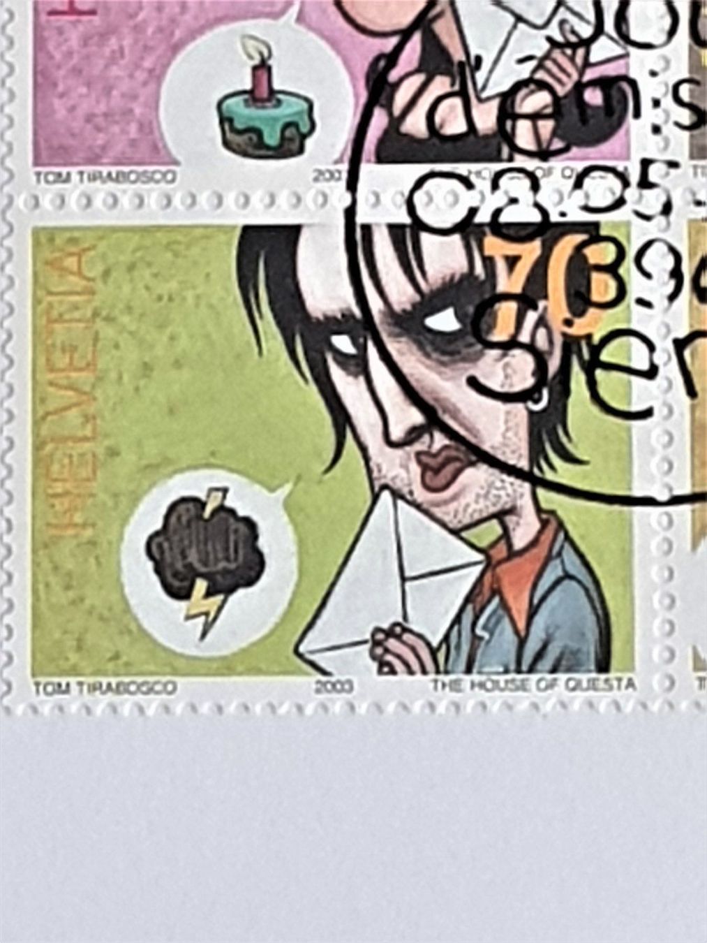 Tutti i francobolli: (114)    2003 "Comics" Tom Tirabosco" ET – Usato da Schwarzhäusern venduto da Inot3 4