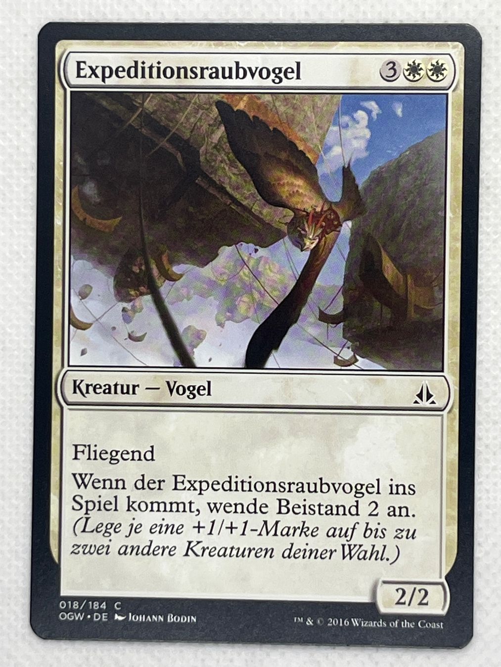 Magic The Gathering Carte collezionabili: MTG Expeditionsraubvogel OGW 018 Deutsch Common – Usato da Hinterkappelen venduto da Kim1992