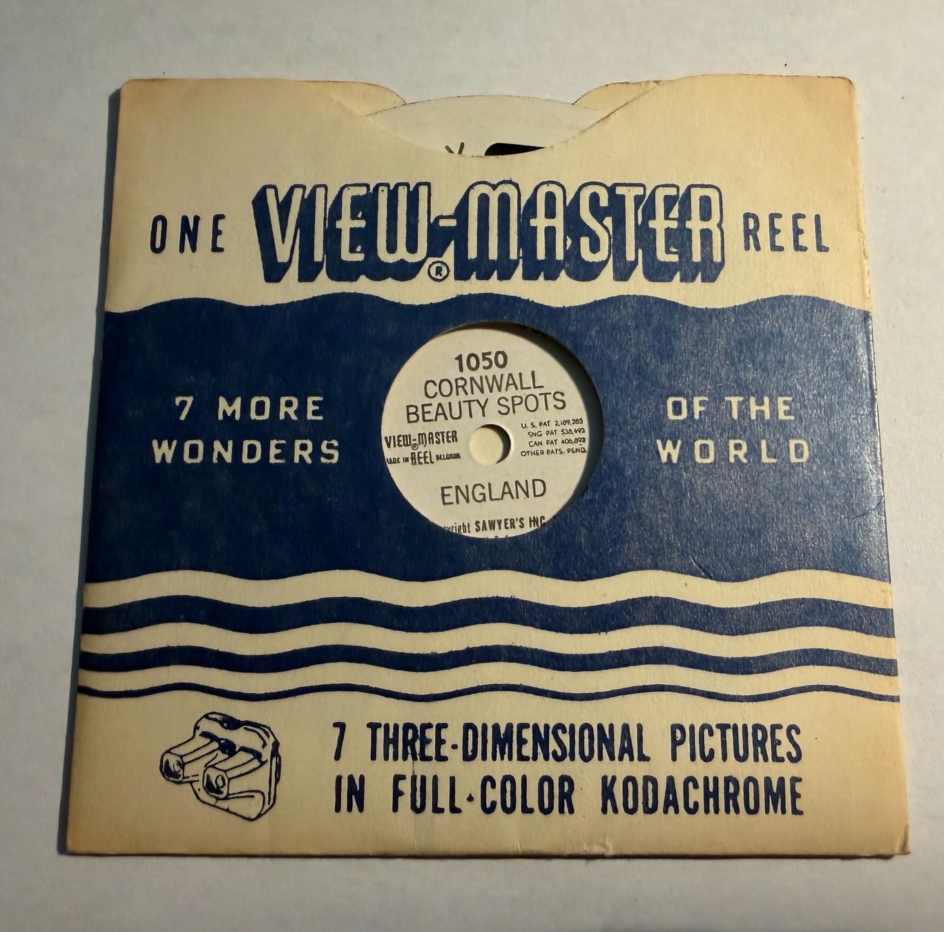 View-master Giocattoli: View-Master 3D: Nr. 1050 CORNWALL BEAUTY SPOTS England – Usato da Tegerfelden venduto da siebenmacky