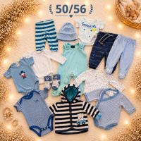 Frühlings-Babykleider Set blau, Grösse 50/56, Top Zustand!