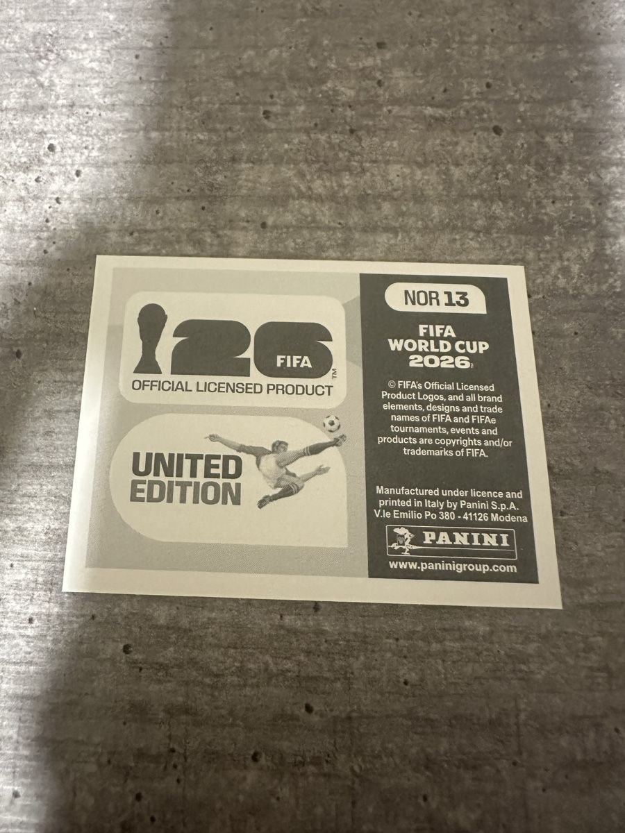 Panini Carte collezionabili: NOR 13 , FIFA WORLD CUP 2026 PANINI  – Nuovo (secondo la descrizione) da Frauenfeld venduto da 1PegPeg1 1