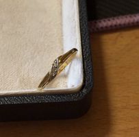 Vergoldeter Silber Ring 800 Grösse 53 sehr guter Zustand