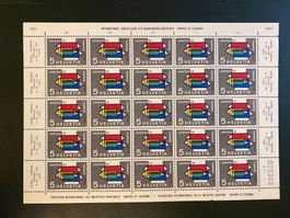 1957 Bogen Werbemarken Nr. 328 ** Neu alte Frankaturware