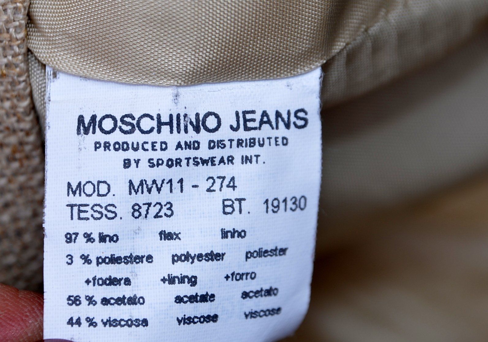 Moschino Giacche: Moschino Blazer / veste  Flachs / lin .M – Usato da Collonges venduto da arashee 5