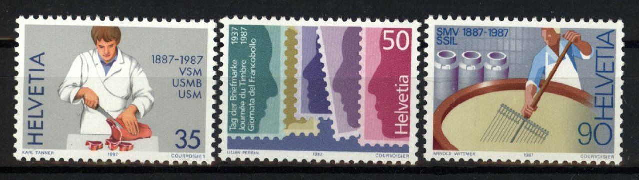 Alle Briefmarken: 1987, Sonderpostmarken II ** (1) – Gebraucht aus Willisau von Vollstempel