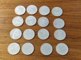 20 Euro Gedenkmünzen, Deutschland Silber, Münzen 16 Stk.