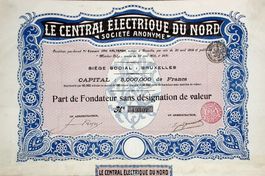 Le Central Electriques du Nord SA, Bruxelles - 1905