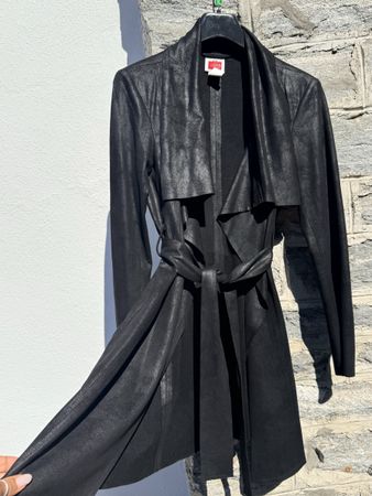 Trench coat leggero , effetto scamosciato, new