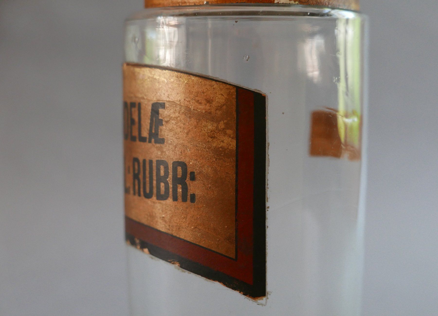 Bicchieri: ANTIKE APOTHEKER-DOSEN GLAS 19. JH. – Usato da Balgach venduto da Zwischenraum 8