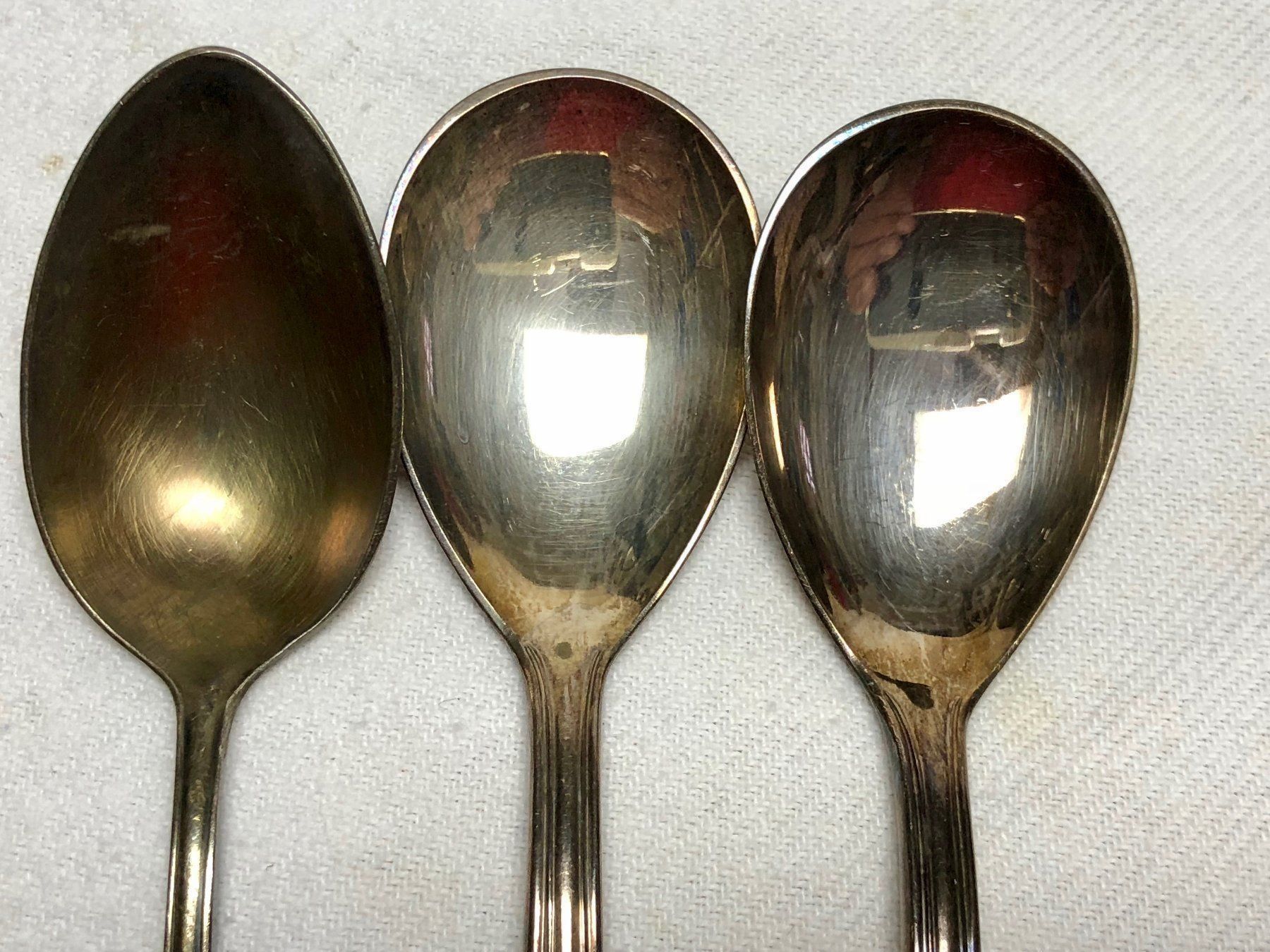 Löffel: 3 Silberlöffel und 1 Messer, 96g Silber – Gebraucht aus Röschenz von Sharjah 5