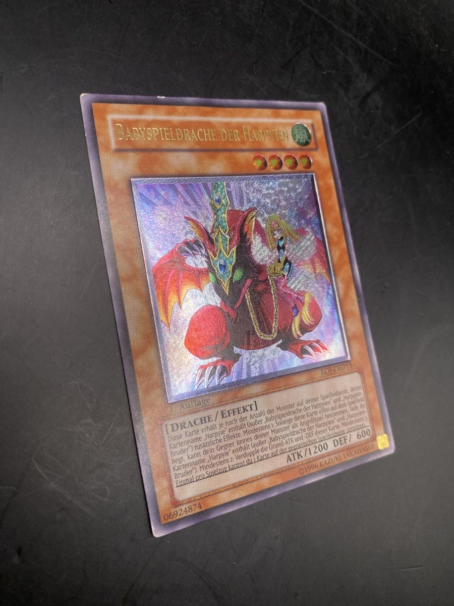 Yugioh Carte collezionabili: Babyspieldrache der Harpyien EOI-DE013 Ultimate 1st EX- – Usato da Kirchberg BE venduto da swiss_slab 2