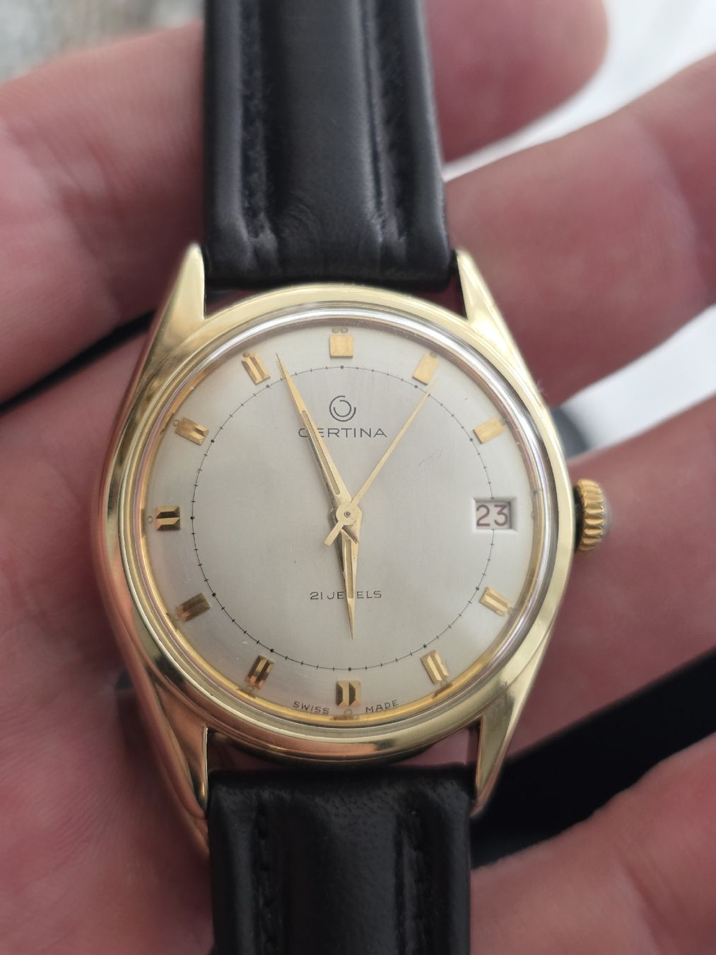 Certina Orologi: Certina automatique plaque lamine  – Usato da Grand-Lancy venduto da Precision-GE 2
