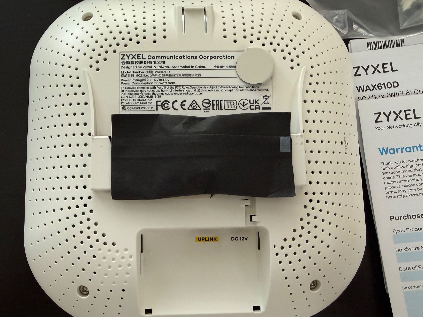 Zyxel WiFi: Zyxel WAX610 D - WiFi 6 Access Point – Usato da Lenzburg venduto da oeko_sale 1