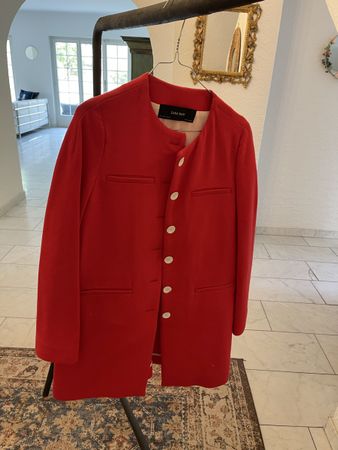 Mantel Zara Basic rot mit Knöpfen Grösse S guter Zustand