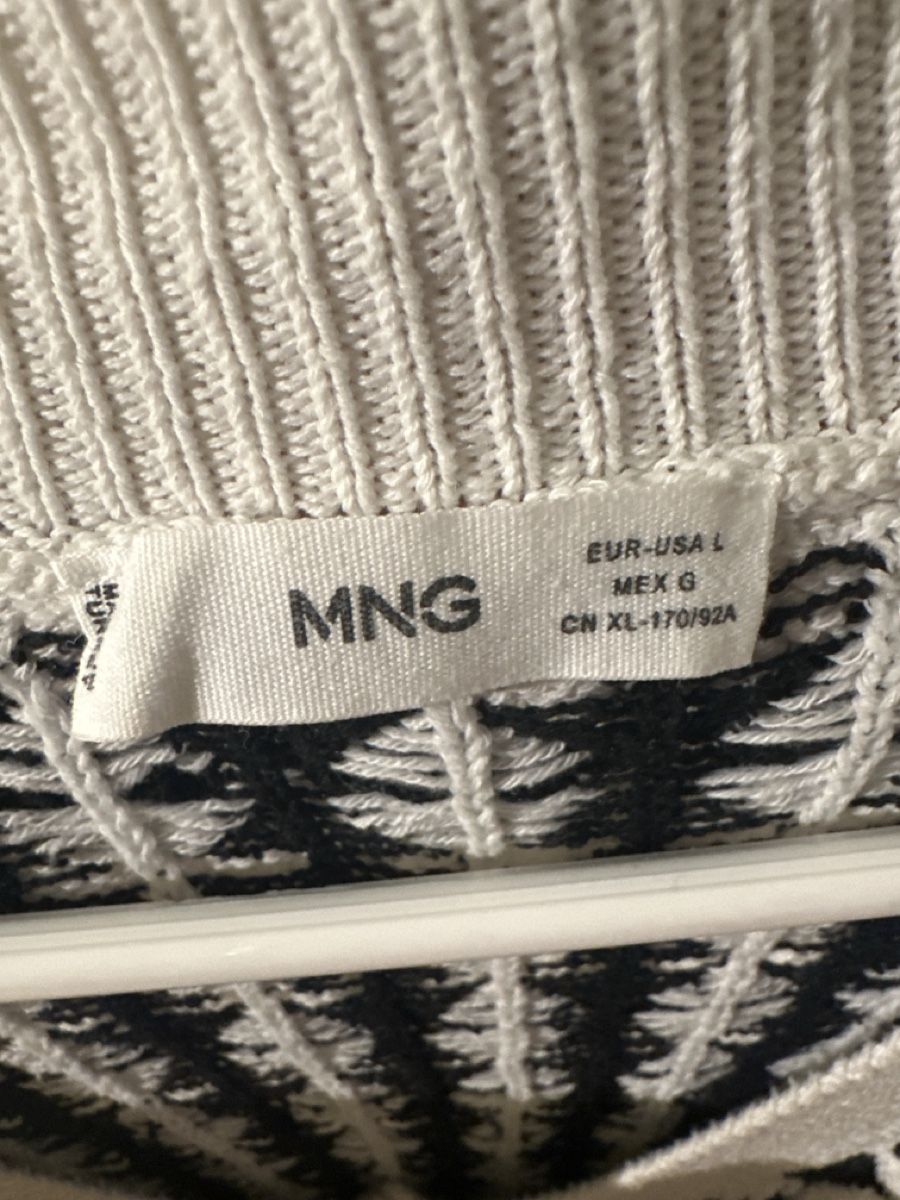 Mango Gilet & Giacche senza maniche: Mango Strickweste/Pullunder schwarz/weiss, Grösse L – Nuovo (secondo la descrizione) da Luzern venduto da val_z5jn 2