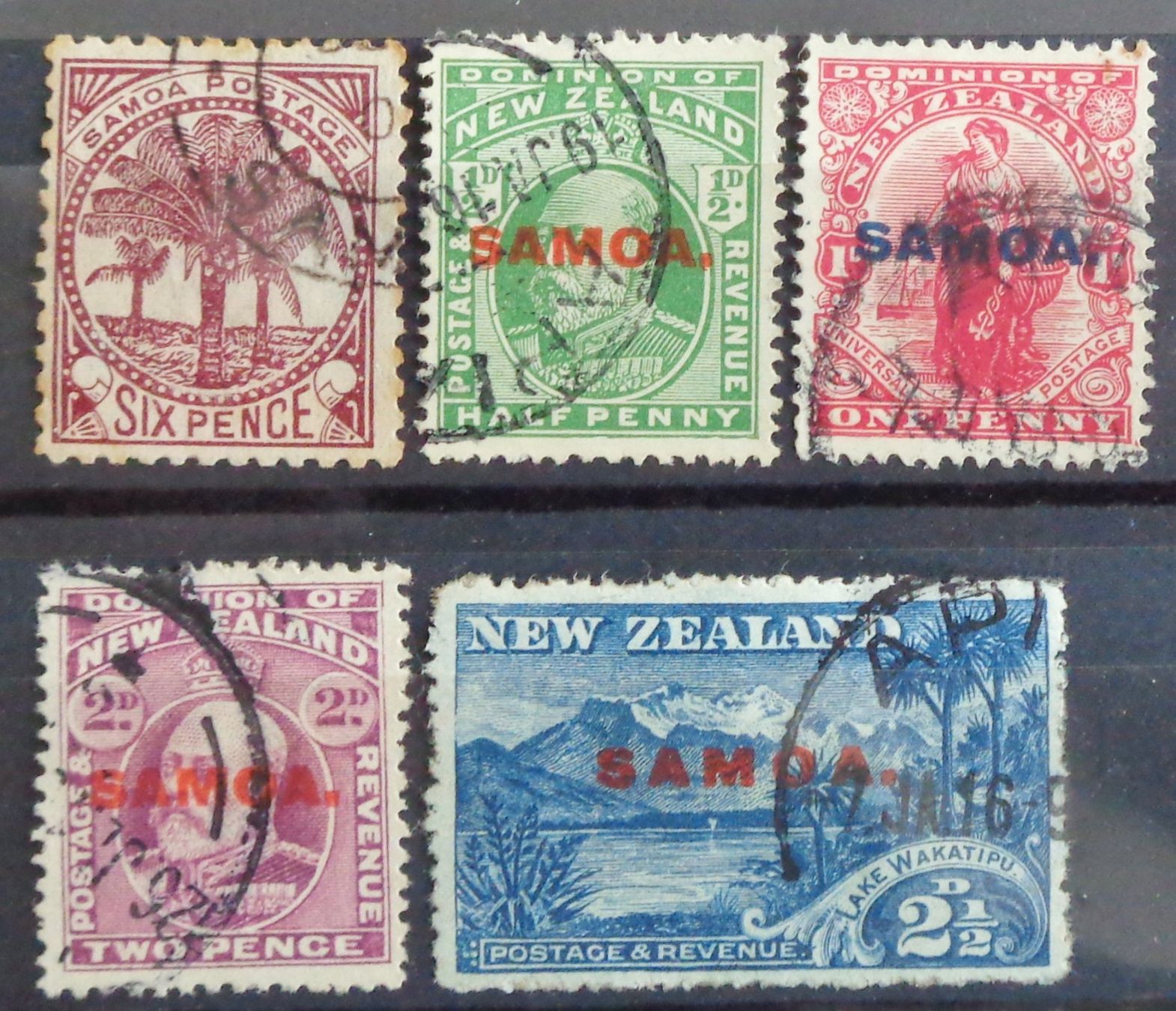Alle Briefmarken: SAMOA: 10 Used Stamps – Gebraucht aus Le Locle von timbrettino 2