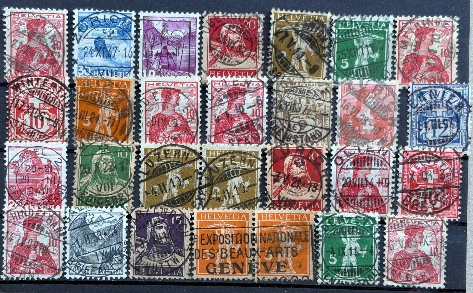 Tutti i francobolli: LOT SCHWEIZER BRIEFMARKEN – Usato da Ostermundigen venduto da wini63