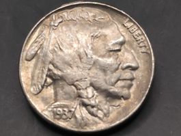 1937-D - 5 Cent "Buffalo Nickel"