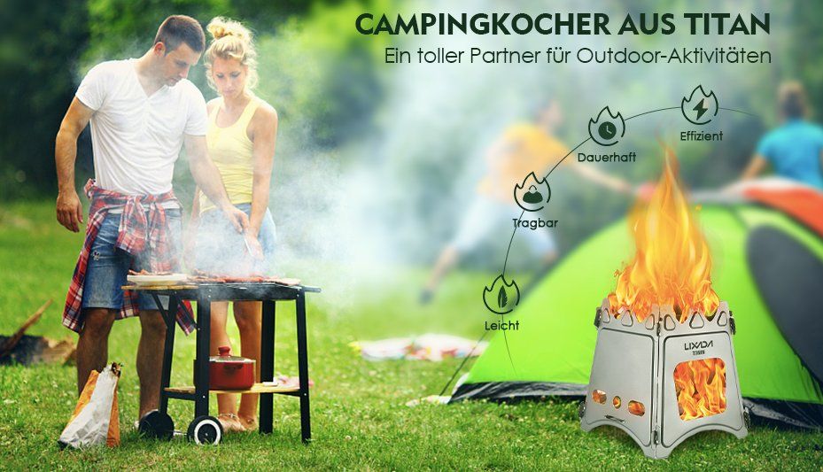 Cucine: Campingkocher/Holzofen aus Titan – Nuovo e nell'imballaggio originale da Geneve venduto da Titi2008 1