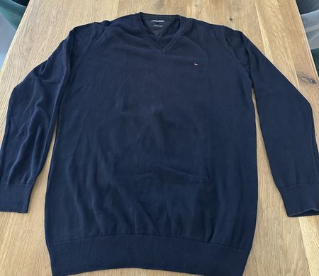Tommy Hilfiger Pullover V-Ausschnitt Dunkelblau