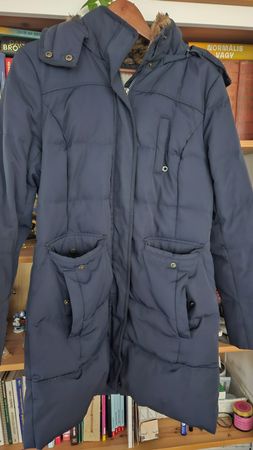 Esprit Damen-Wintermantel mit Kapuze, Grösse 38