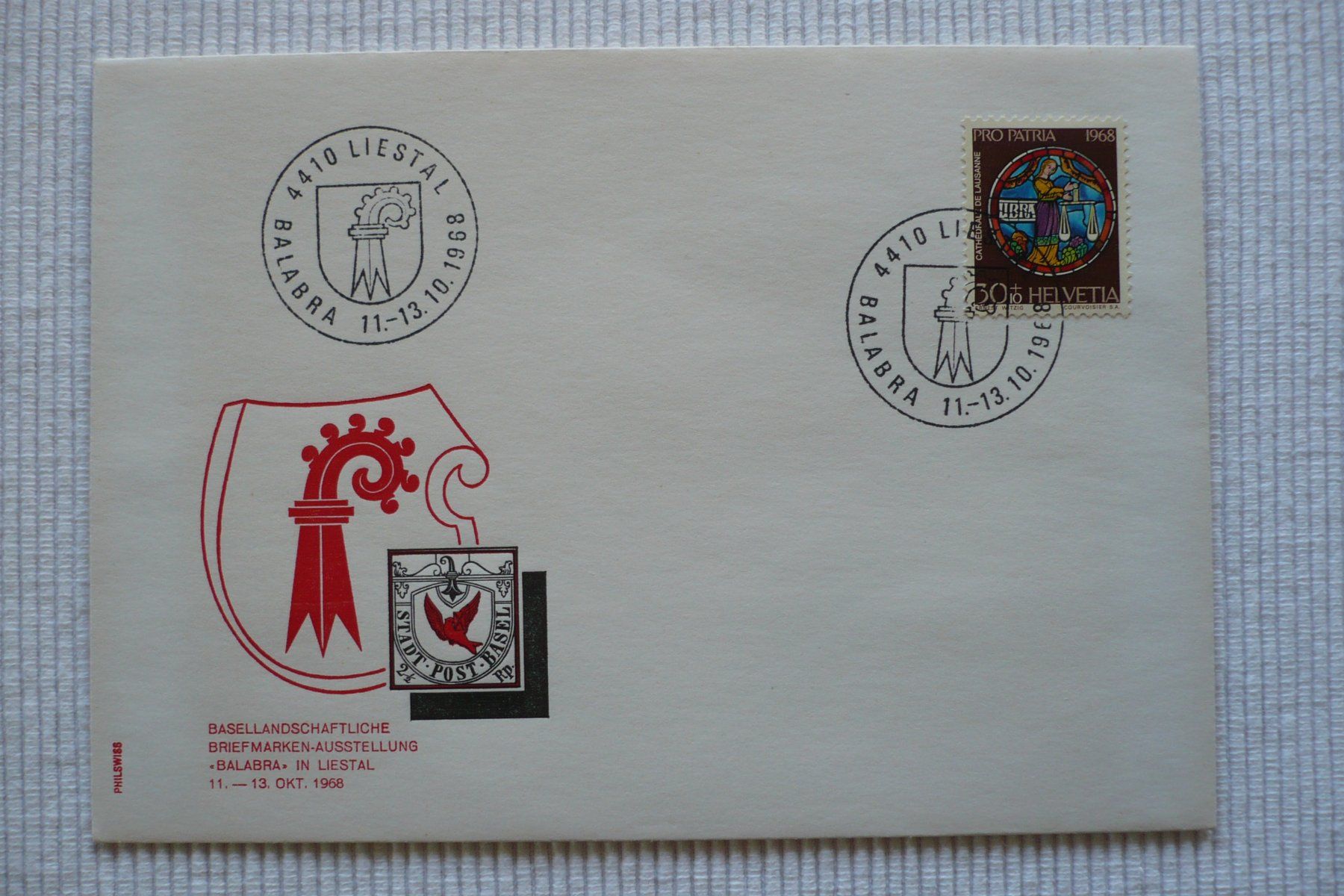 Tous les timbres: 1968 BALABRA, Liestal – D'occasion à Zürich par saltandpepper008