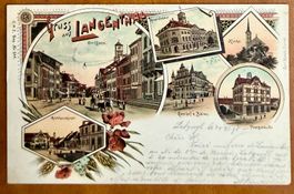 Gruss aus Walzenhausen - Hotel Rheinburg - Litho 1898