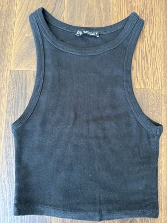 Schwarz Top von ZARA Gr.M — Sommerliches Basic Top ☀️