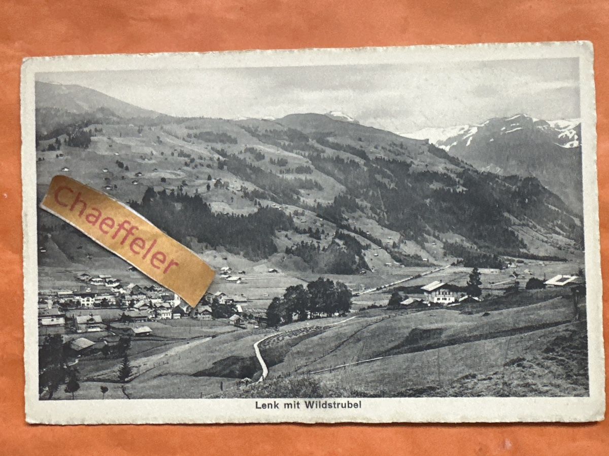 Cartoline postali: 1917 Lenk mit Wildstrubel - Selten! – Usato da Zürich venduto da Chaeffeler
