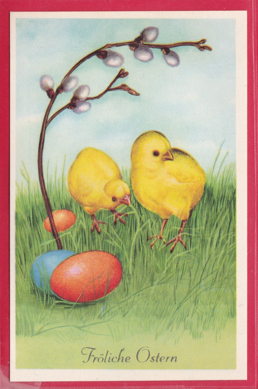 Cartoline postali: FRÖHLICHE OSTERN – Usato da Oberrieden venduto da Gebirgsstelze