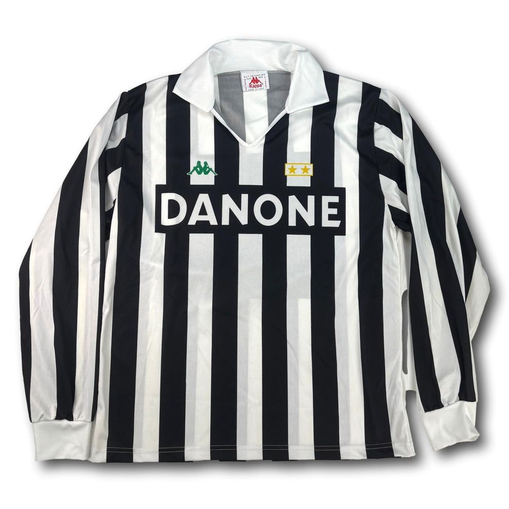 Canottiere & Pantaloni: Juventus Turin - 1992-94 - Heim - L - Kappa – Usato da Bolligen venduto da ToTheJerseyEquipment