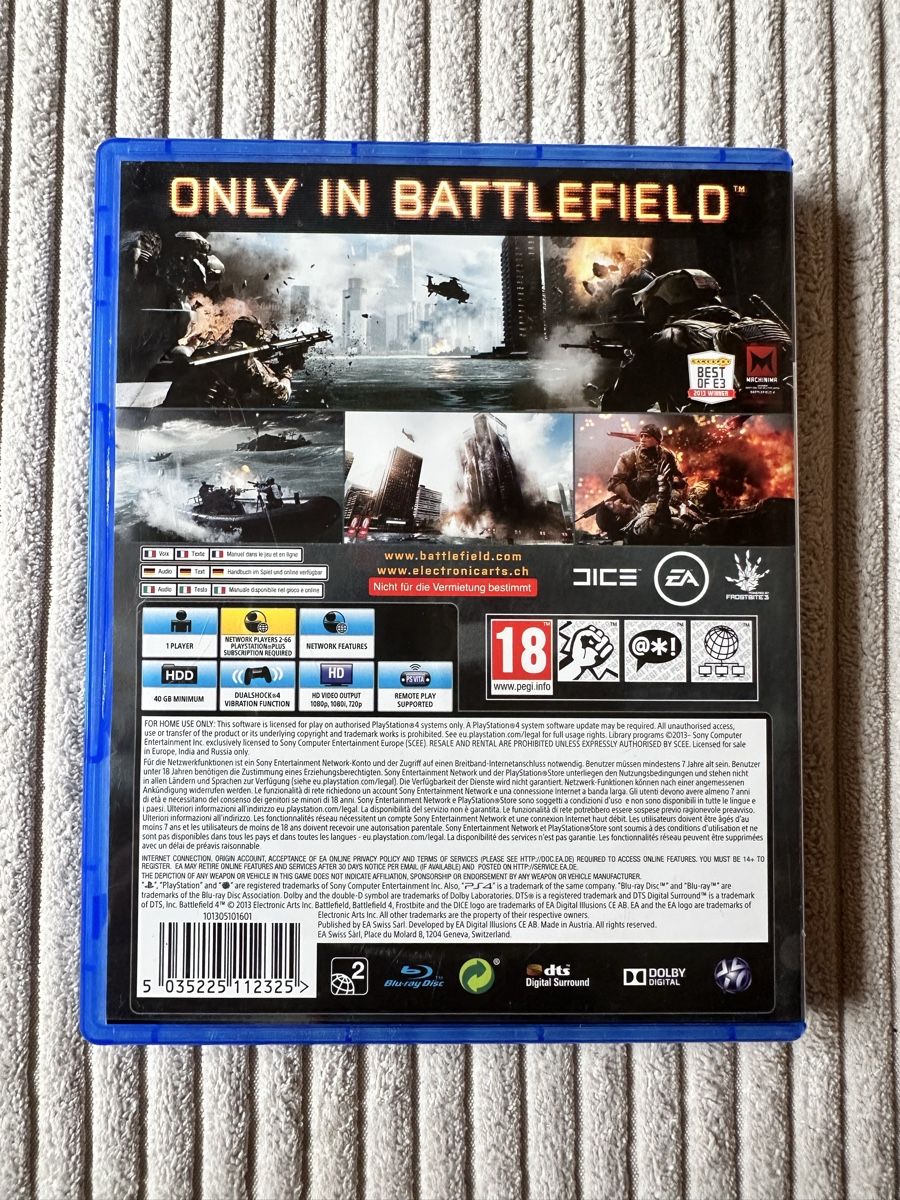 Spiele: Battlefield 4 PS4 – Gebraucht aus Zürich von yayaa 1