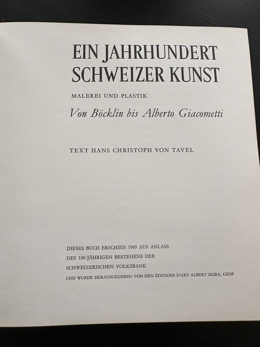 Libri: Buch Ein Jahrhundert Schweizer Kunst – Usato da Gebenstorf venduto da Capo007 2