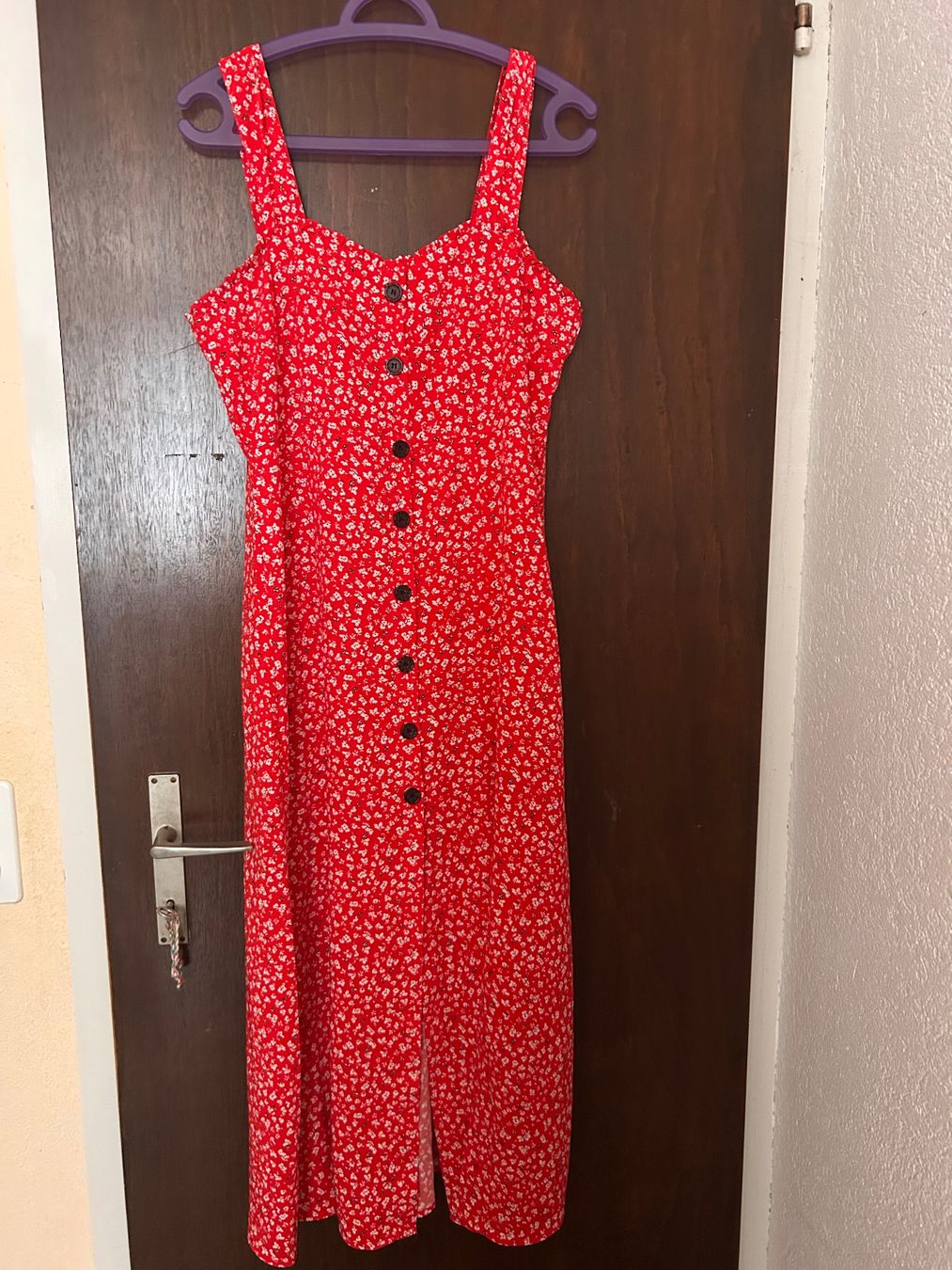 Vestiti: Sommerkleid Blumenmuster Rot Knielang – Usato da Boswil venduto da jan_gmw5