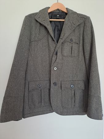 H&M Jacke Herren Grösse 52 grau kariert guter Zustand