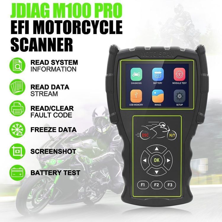 JDiag M100 Pro Motorrad OBD Auto Scanner