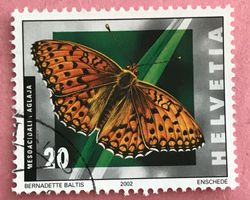 Nr.1062 Grosser Permutterfalter Schmetterlinge GESTEMPELT 