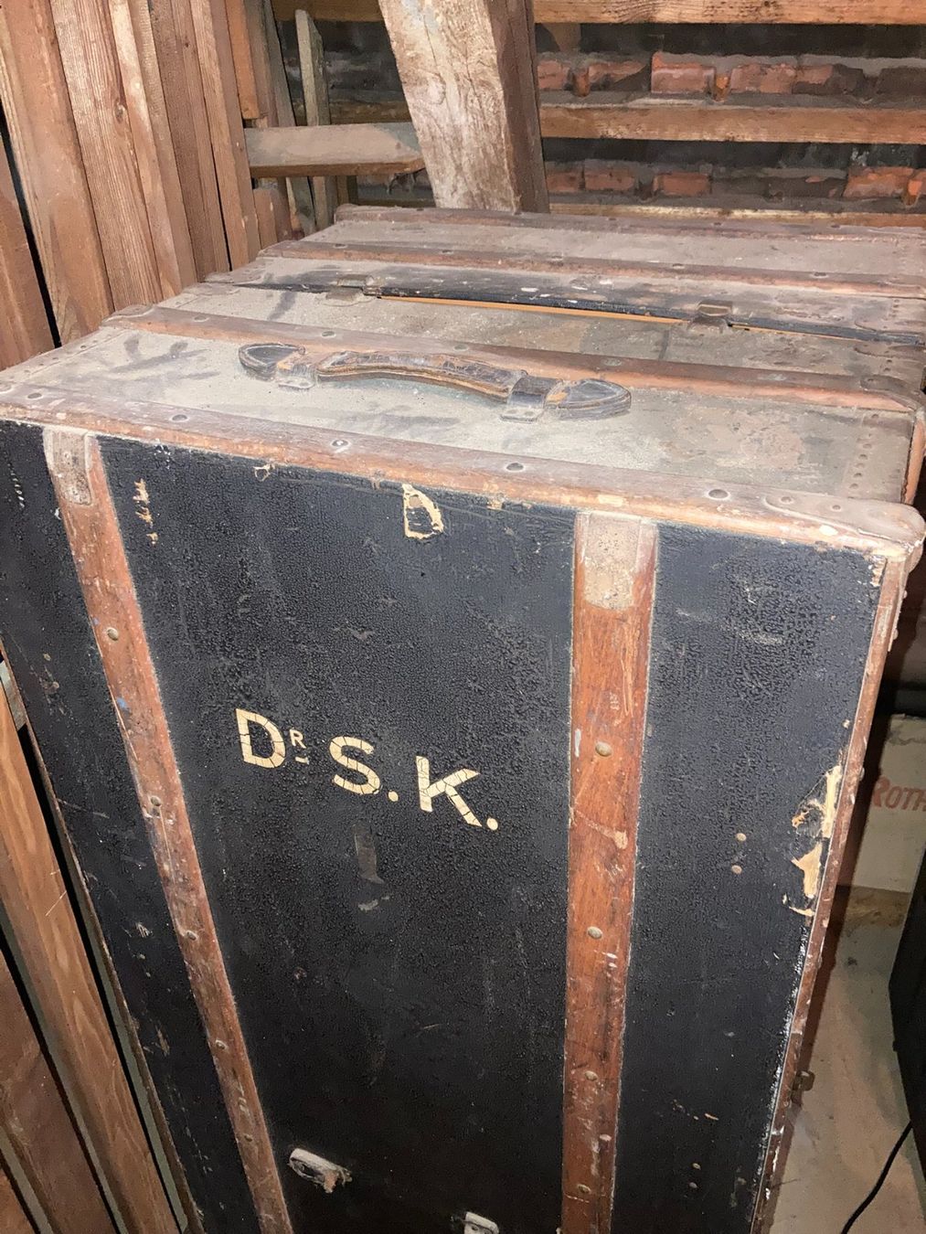 Valigie: Antiker Überseekoffer Steamer Trunk – Usato da Zürich venduto da natida78 1