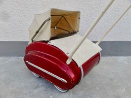 alter Puppenwagen BERNINA ZUG aus Blech 50er 60er
