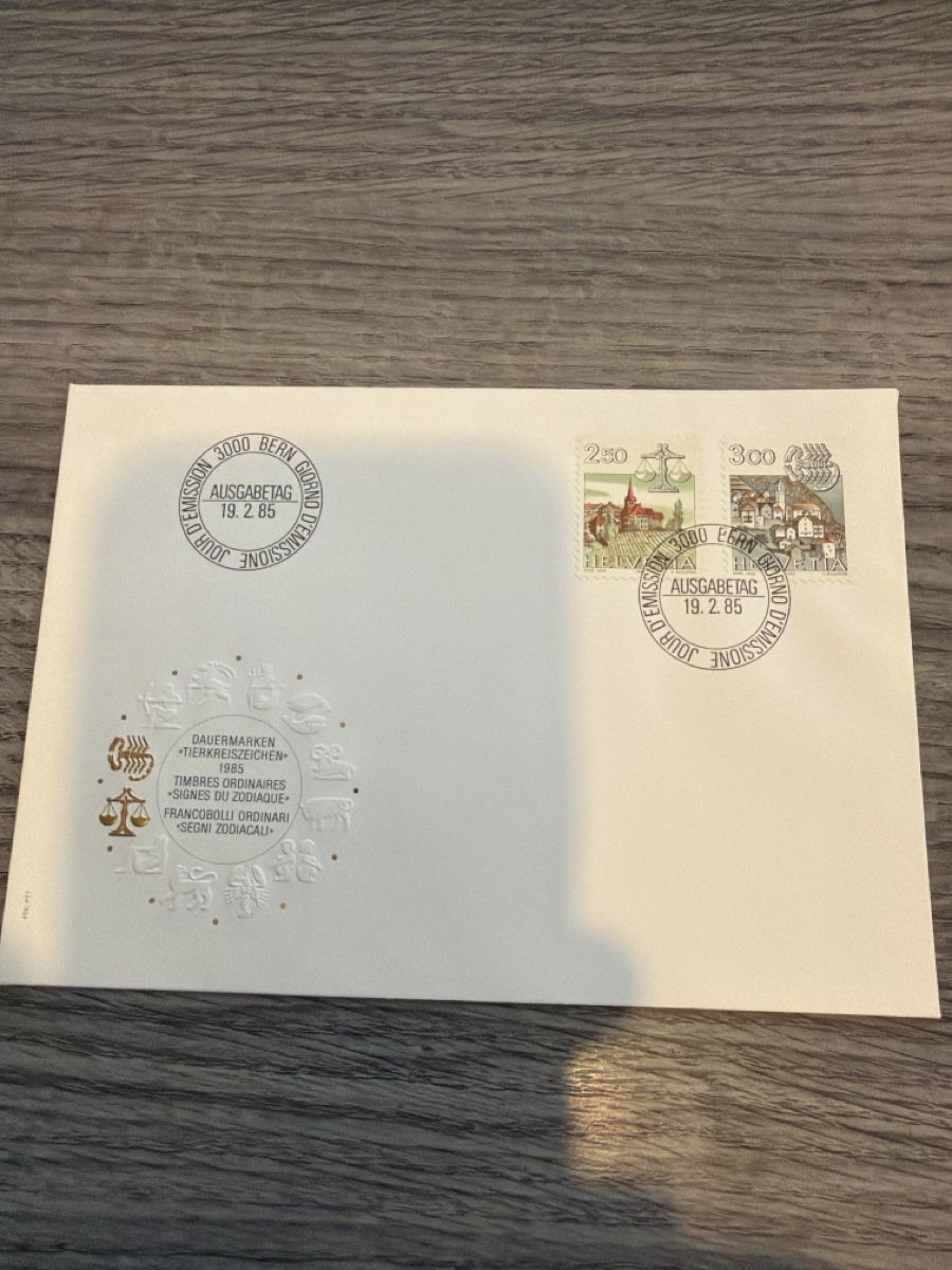 Tutti i francobolli: CH Briefmarken Dauermarken Tierkreiszeichen Bern, 19.2.85 – Nuovo (secondo la descrizione) da Tafers venduto da Tschanz-Solutions
