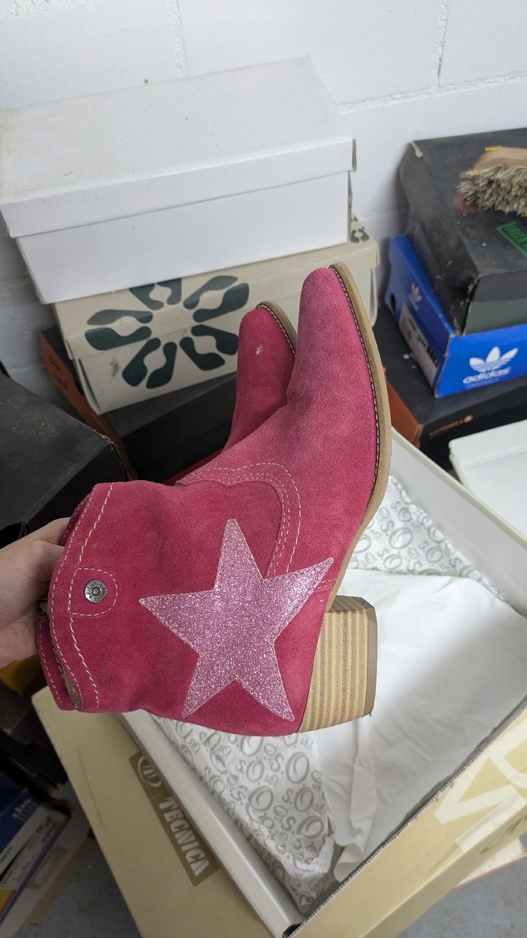 S.Oliver Damenschuhe: S.OLIVER Stiefel pink – Gebraucht aus Morgarten von rra_jvw7 1
