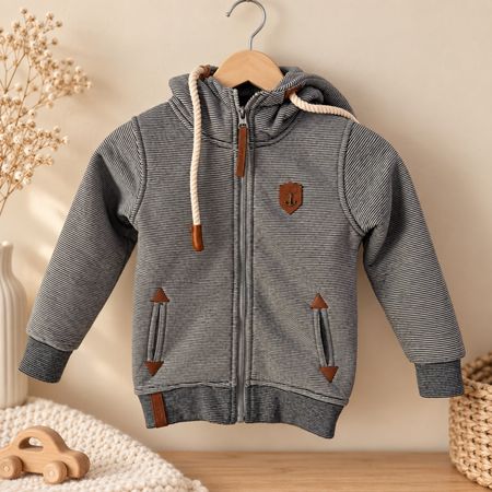 Kinder Kapuzenjacke gestreift Gr. 98 Jacke Kapuze Übergang