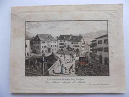 Baden kolorierte Aquatinta